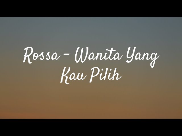 Rossa  Wanita Yang Kau Pilih | Lirik (Cover By Michela Thea) class=