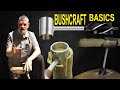 Basal brug af bushcraft auger sneglebor og dyveljern  bushcraftkursus 1 eng subs