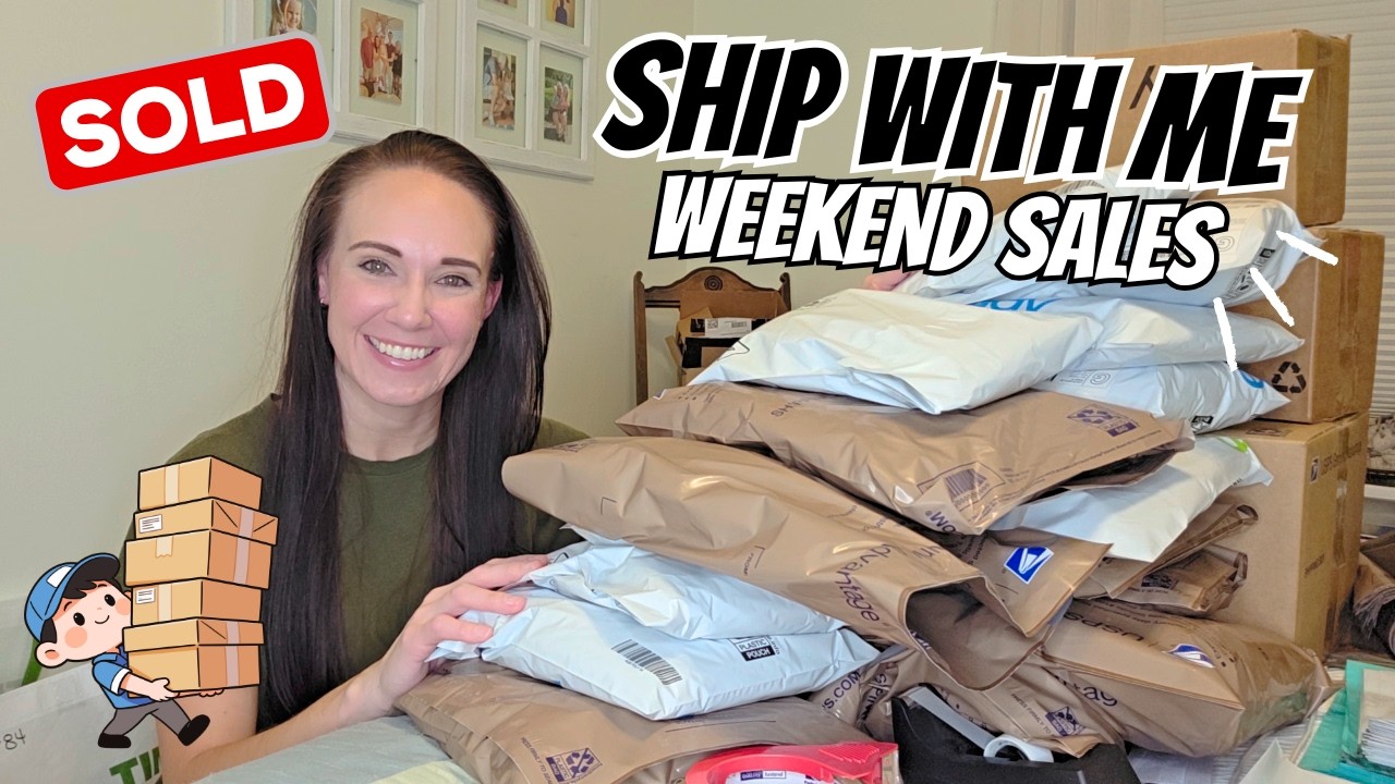 PACK MY WEEKEND SALES! What Sells FAST Fast on Poshmark & eBay! #thrifting #reselling