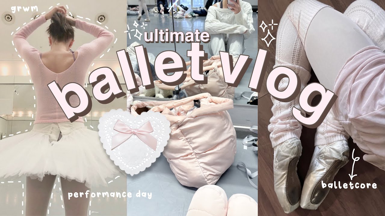 ballet performance day vlog 🩰 the most dreamy & chaotic day ever