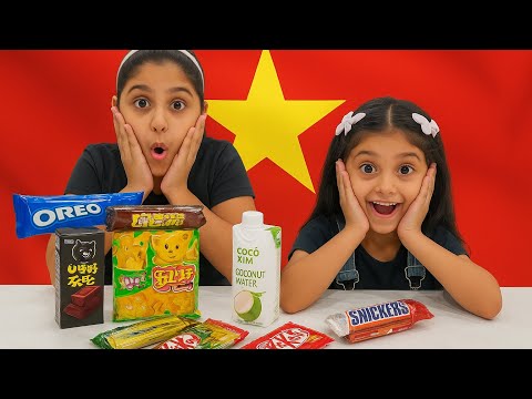 دلع و روز يجربون حلويات و شكولاتة من فيتنام