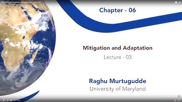 W08 C06 L03 Mitigation and Adaptation Lecture 03