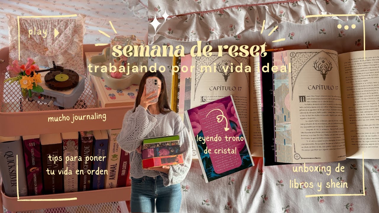 RESET VLOG ❄️📖🕯️poniendo mi vida en orden, cumpliendo propósitos, trono de cristal, mucho journaling