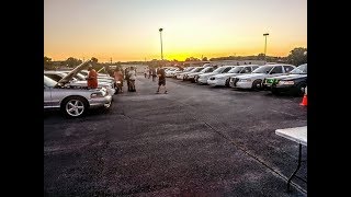 What a sight to behold! crown victoria police interceptors lincoln
town cars and mercury grand marquis's as far the eye can see! this was
biggest pant...