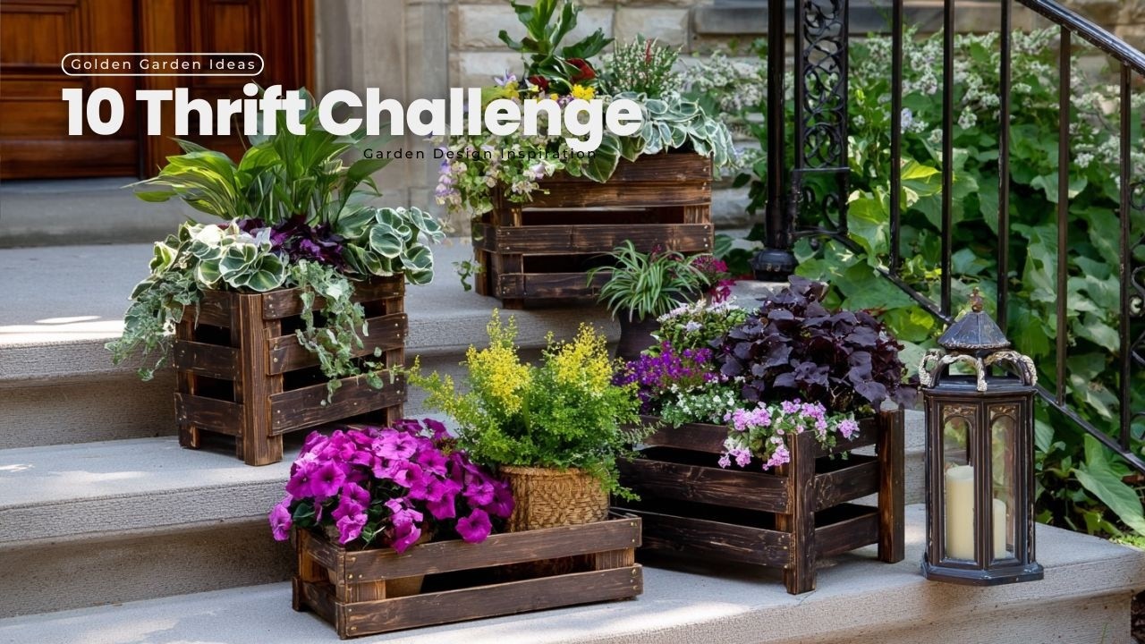 $10 Thrift Challenge: Watch Me Create EXPENSIVE-Looking Garden Decor!