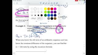 MA S8.2 arithmetic sequences and partial sums