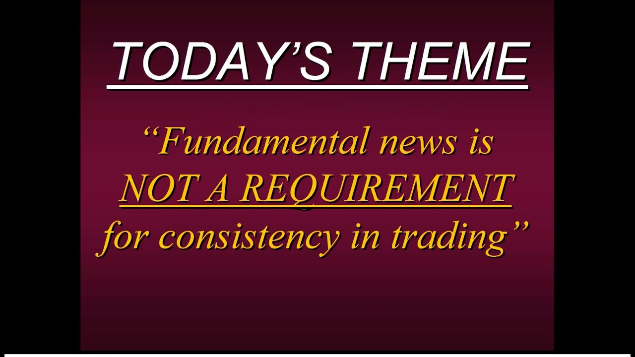 Primo Trades: Fundamental news is not a requirement for consistency in trading