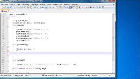 Java program to calculate compound Interest Simple Java Programming #2 | Chaos Cube