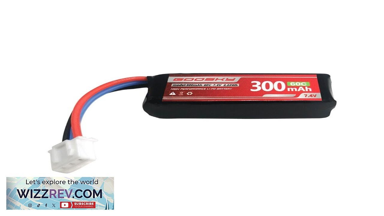 GOOSKY S1 RC Helicopter Spare Parts 2S 7.4v 300mAh 60C Lipo Battery Review