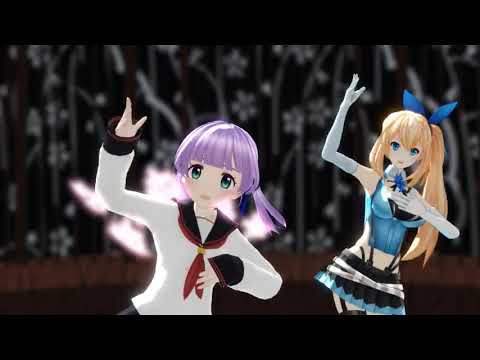 【MMD】 被害妄想携帯女子（笑）  「ミライアカリ・もちひよこ」
