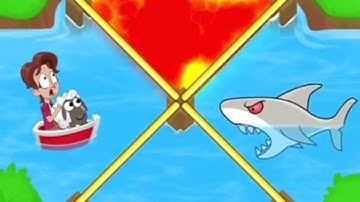 Save the sheep android ios game | Township save the sheep pin pull game