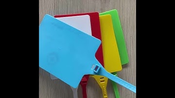 Big size self locking tags with logo