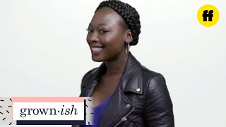 grown-ish | hair tutorials: milkmaid braids | freeform screenshot 4