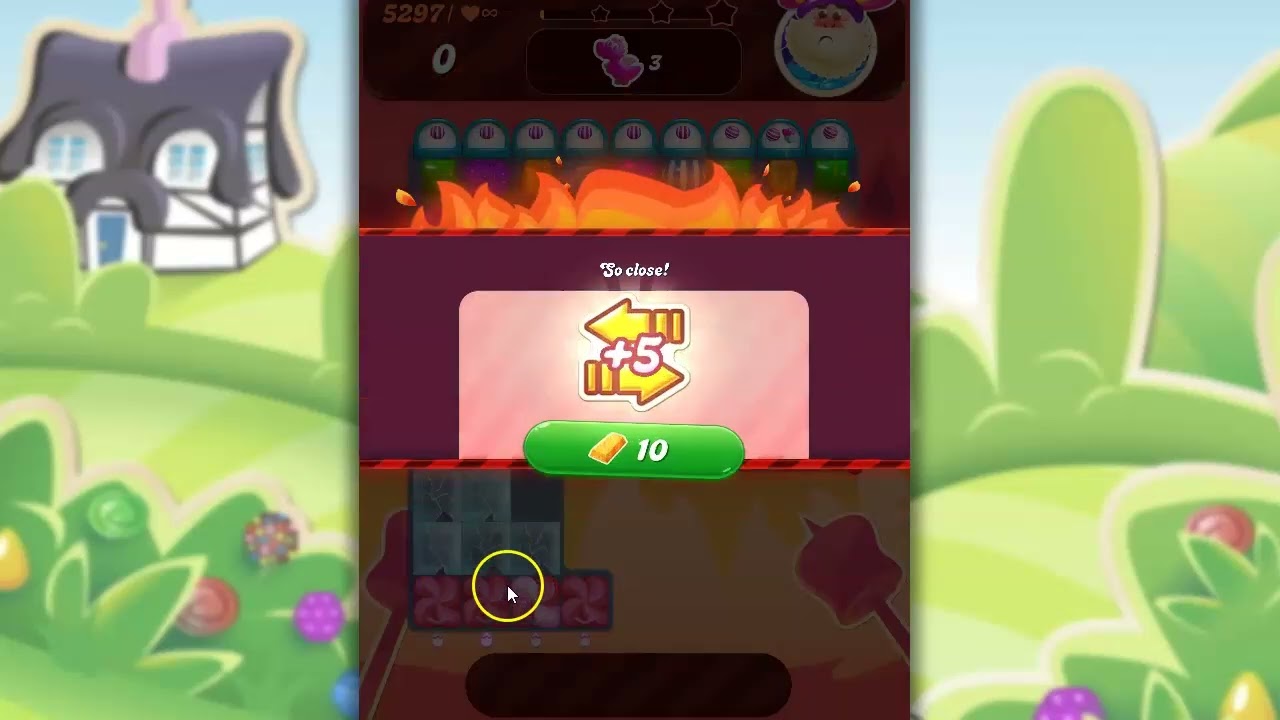 Candy Crush Level 5297 Talkthrough, 16 Moves 0 Boosters