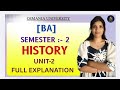 HISTORY | UNIT-2 FULL EXPLANATION | 💯 PASS | OU | SEM-2 | BA | @shivanipallela