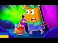 Educational Cartoons For Kids Family Of Dogs In Ukrainian