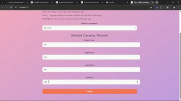 Build  Stock Price Prediction Web App | Flask & Machine Learning, Py Project Tutorial  MO 7499601744