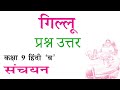 गिल्लू Gillu - प्रश्न उत्तर | Class 9 Hindi Sanchayan संचयन