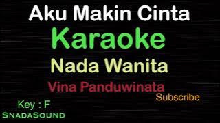 AKU MAKIN CINTA-Nostalgia-Vina Panduwinata|KARAOKE WANITA​⁠ -Female-Cewek-Perempuan@UcokkuYasir