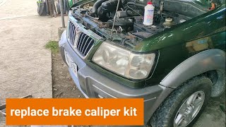 Mitsubishi adventure replace brake caliper kit