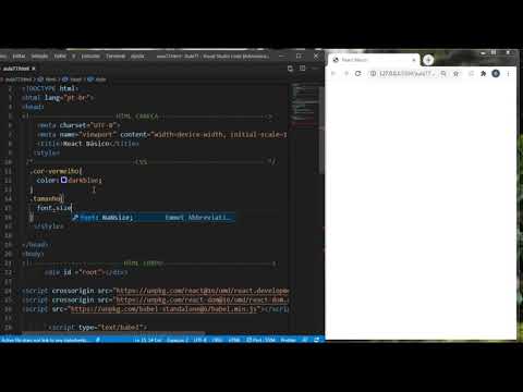 VsCode  - CSS no React, cor e tamanho da fonte operador ternario (#77)