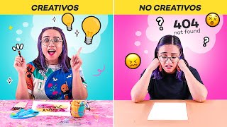 PERSONAS CREATIVAS 🌈 VS NO CREATIVAS 🤔 ¿Cuál eres? 😱✎ ✄ Craftingeek