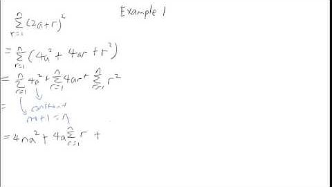 JC H2 Math Sigma Notation (Example 1)