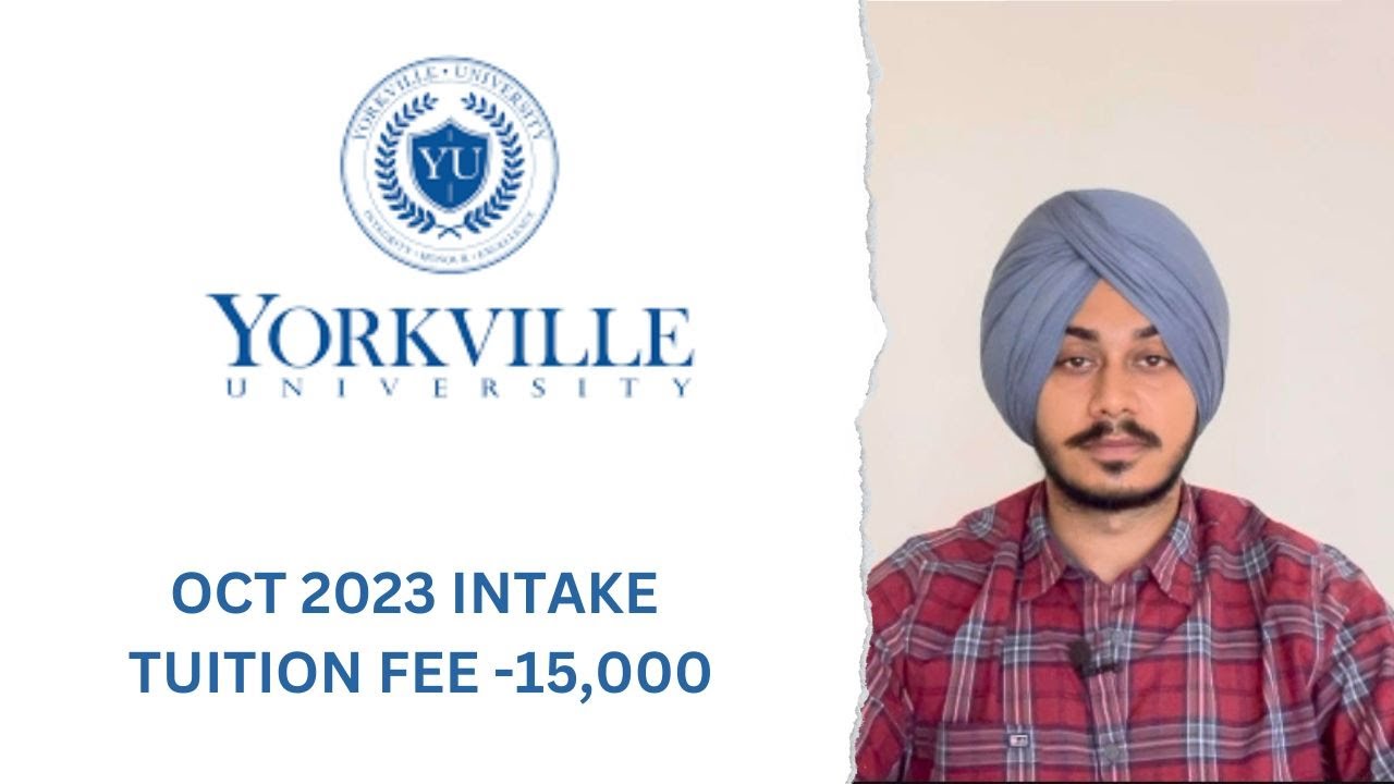 Yorkville university oct 2023 intake 15000 per year fee for