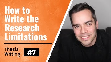 Thesis/Dissertation Tips #7: Limitations of Your Research