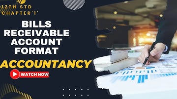 #12th std Accountancy Chapter 1 Format of Bills Receivable #