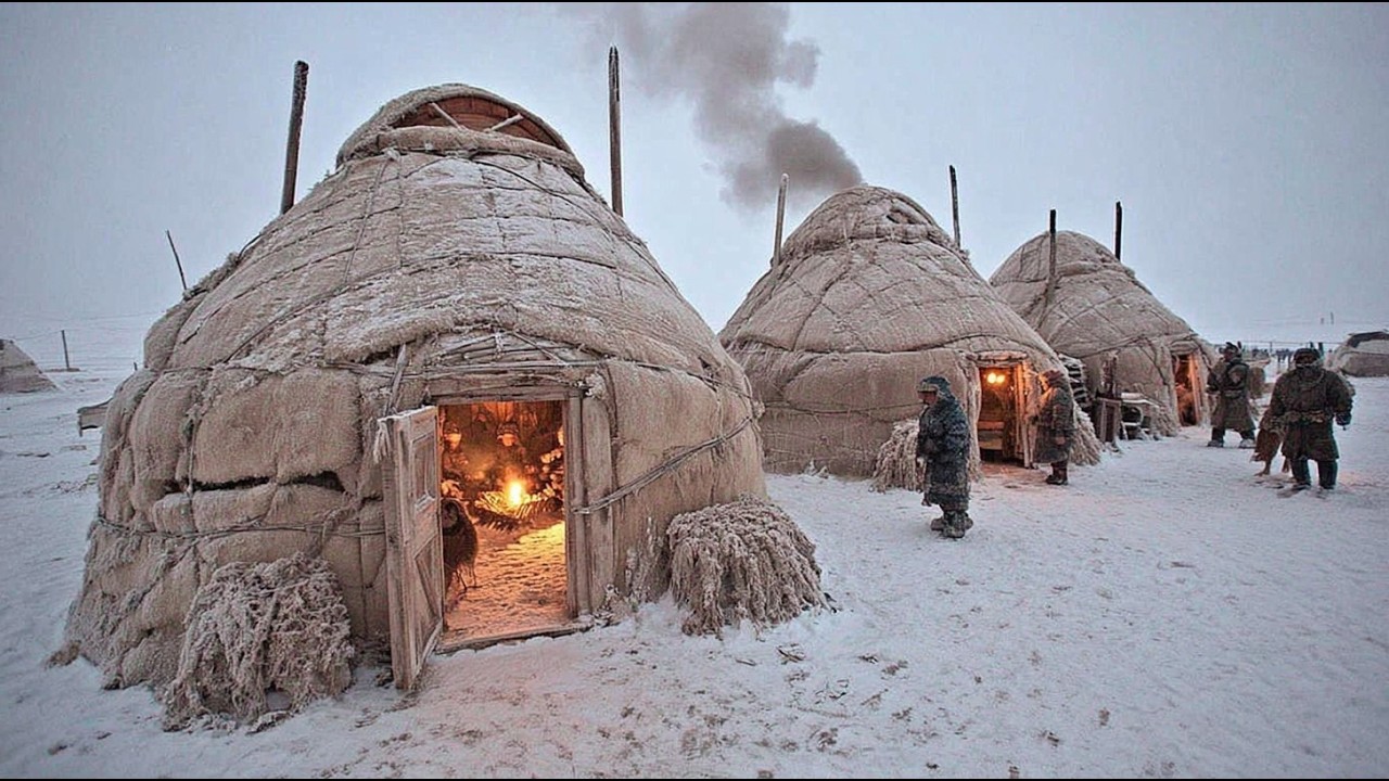 How Mongols Survived In Camps on the Open Steppe at -50°C Without Freezing To Death