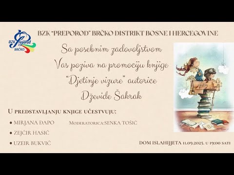 Promocija Knjige Djetinje Vizure Autorice Dževide Šakrak