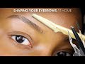 brows for beginners | trimming your eyebrows at home!