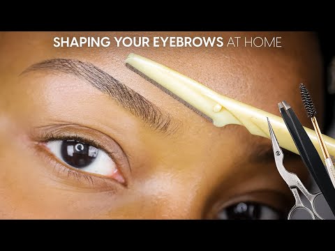 brows for beginners | trimming your eyebrows at home!