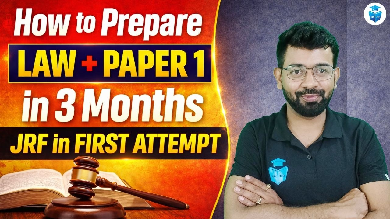 How to Prepare Law + Paper 1 in 3 Months | Crack JRF in First Attempt ...
