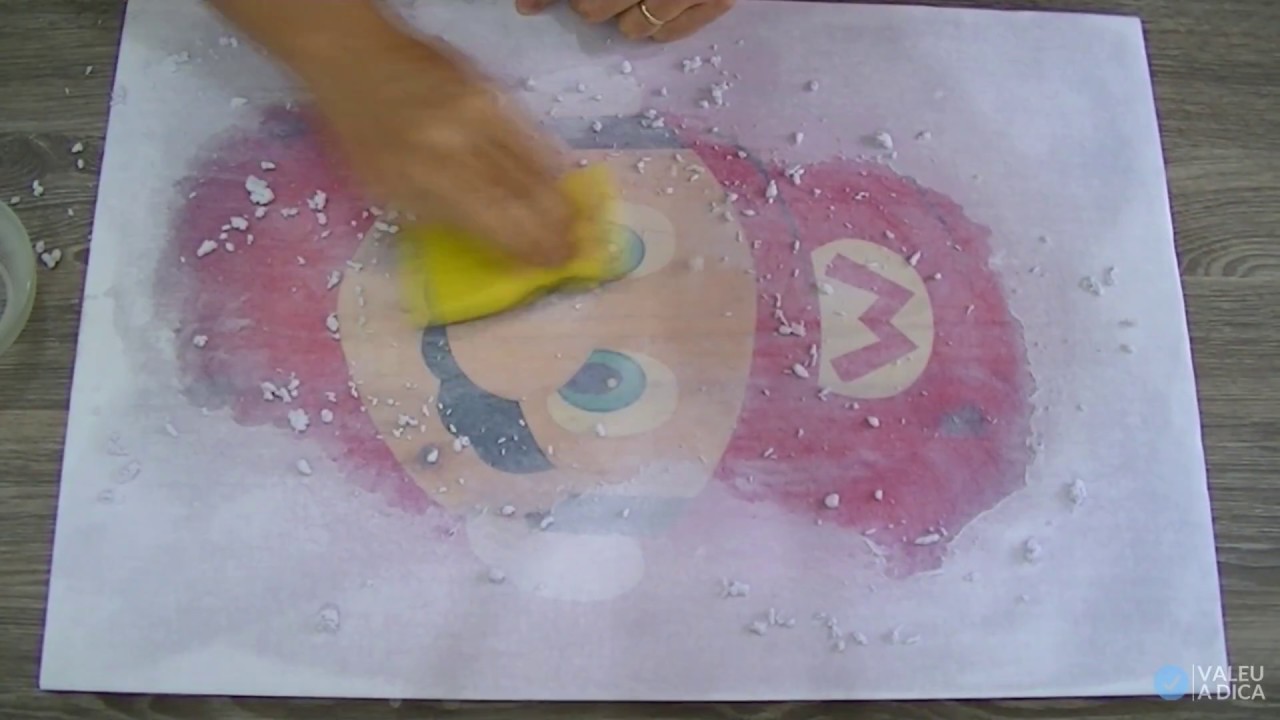 Transferindo fotos ou imagens para madeira com cola branca