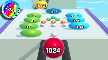 Ball Run 2048 All Levels Gameplay Walkthrough Android,IOS New Update Levels  4-6