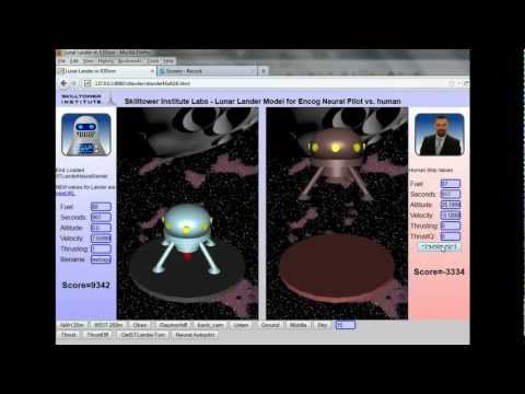Encog 3D Neural Pilot vs. Human with HTML5 and WebGL via X3DOM