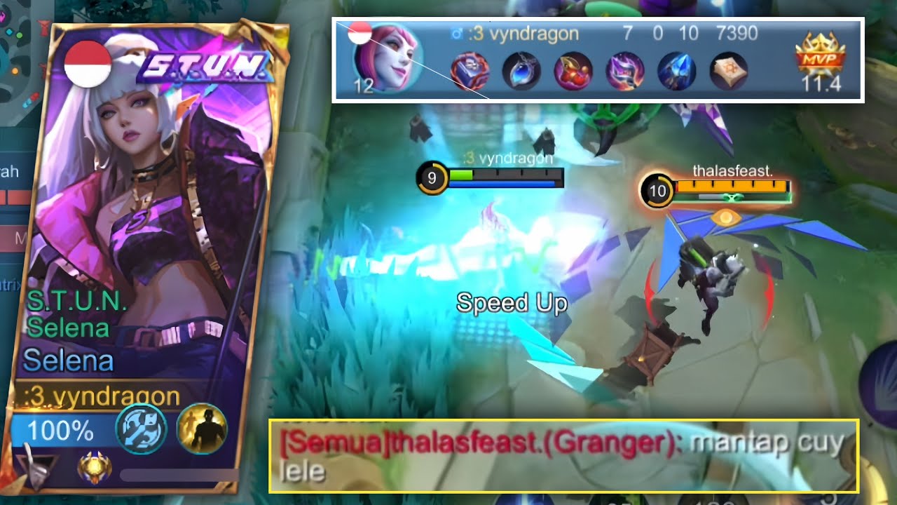 AKHIRNYA AKU BISA COBAIN SKIN SELENA THUNDER FLASH + STUN!! SELENA GAMEPLAY - MOBILE LEGENDS