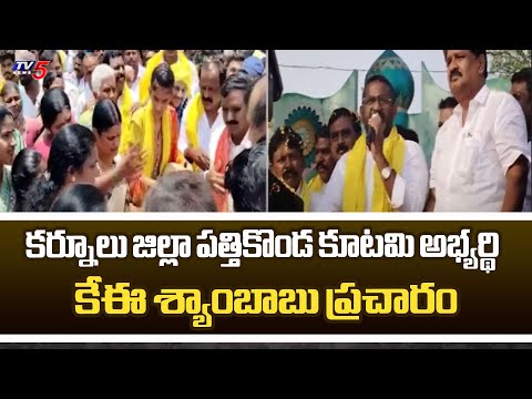 Pathikonda TDP MLA Candidate KE Shyam Kumar Election Campaign | AP Elections 2024 | TV5 News - TV5NEWS