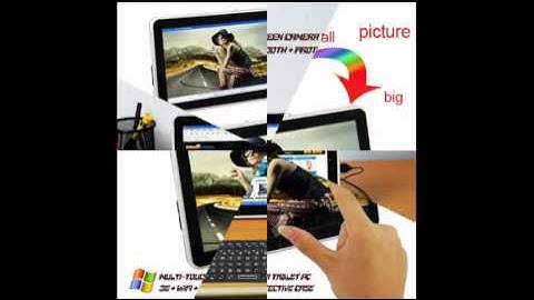 10.1 Inch WINDOWS 7 Tablet PC Multi-Touch Screen Camera + 3G + bluetooth