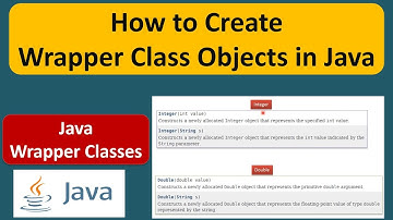 How to Create Wrapper Class Objects in Java | Java wrapper class object creation | Java Tutorial