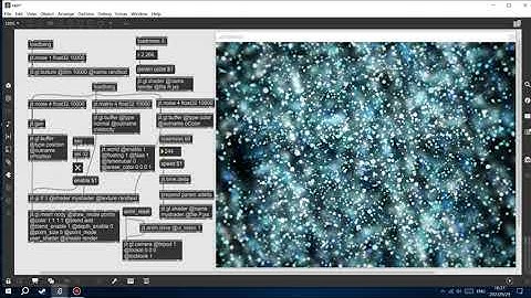 Mesmerizing Snow Particles Visual: Max/MSP Jitter Magic