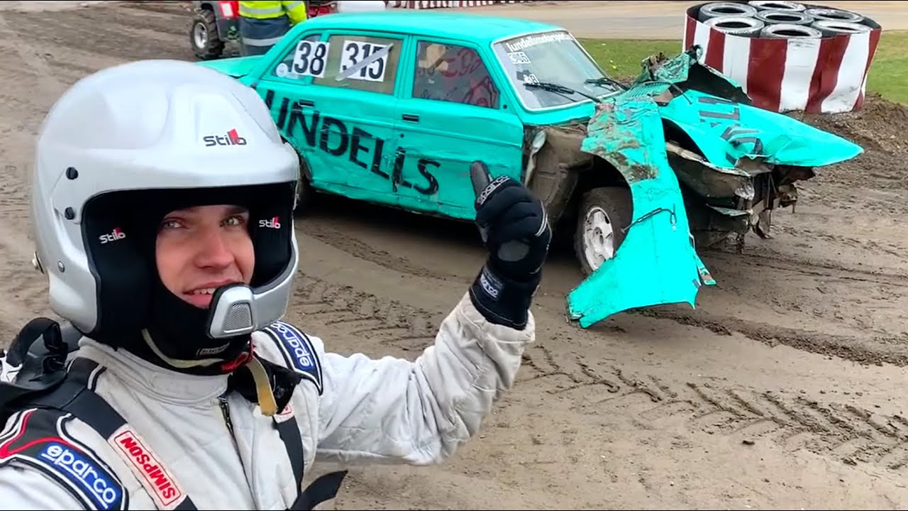 KRASCHAR OCH BLIR FASTKLÄMD - ”Hur är det möjligt?!” - Folkrace Tomelilla