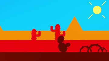 Blender Animation #34 - Vector Desert Animation | Blend Files in Comments / Description down below