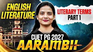 CUET PG English Literature 2026 | CUET PG English Literary Terms Part 1 | CUET PG English PYQs