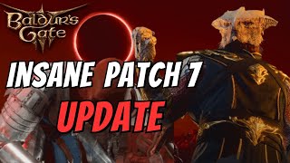 Baldur's Gate 3 Patch 7 release is LIVE! Patch notes Breakdown