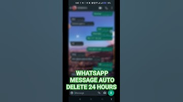 Whatsapp auto delete messages 24 hours #whatsapp #Whatsappmessege #Whatsappsmsdelete
