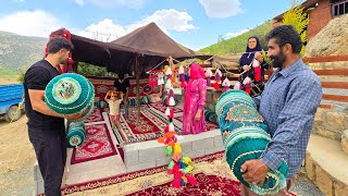 Traditional Nomadic Night: Amir's Family Decorates Tent with Rugs and Pillows