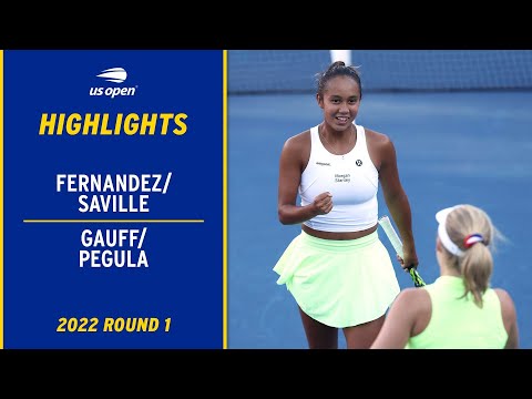 Daria saville leylah fernandez vs. Jessica pegula coco gauff highlights | 2022 us open round 1